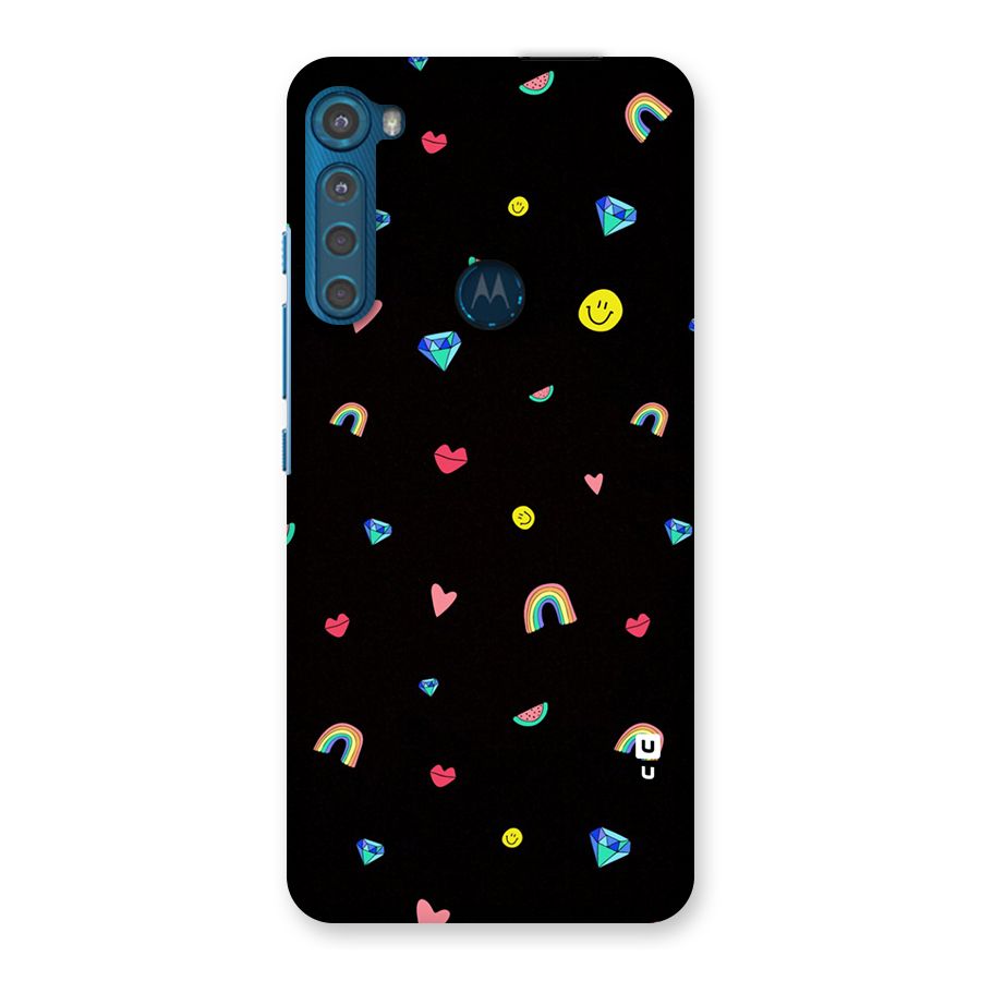 Cute Multicolor Shapes Back Case for Motorola One Fusion Plus