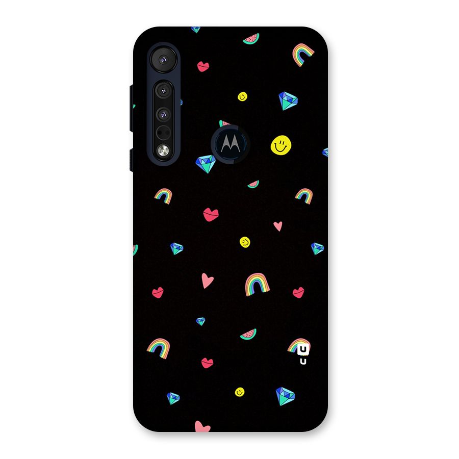 Cute Multicolor Shapes Back Case for Motorola One Macro