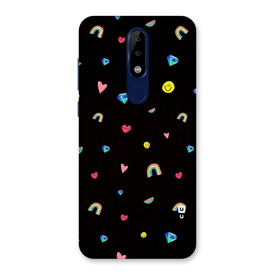 Cute Multicolor Shapes Back Case for Nokia 5.1 Plus