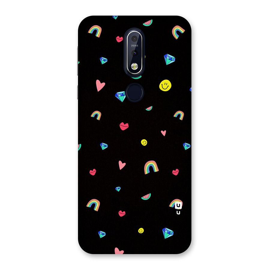 Cute Multicolor Shapes Back Case for Nokia 7.1