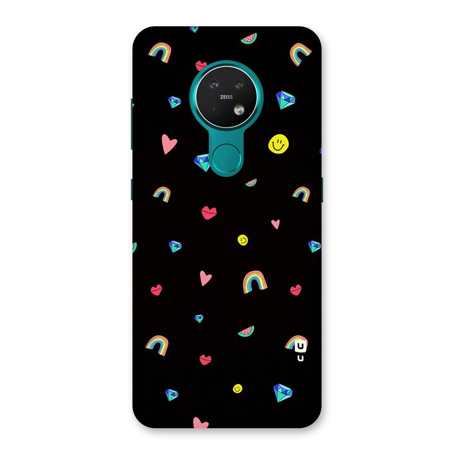 Cute Multicolor Shapes Back Case for Nokia 7.2