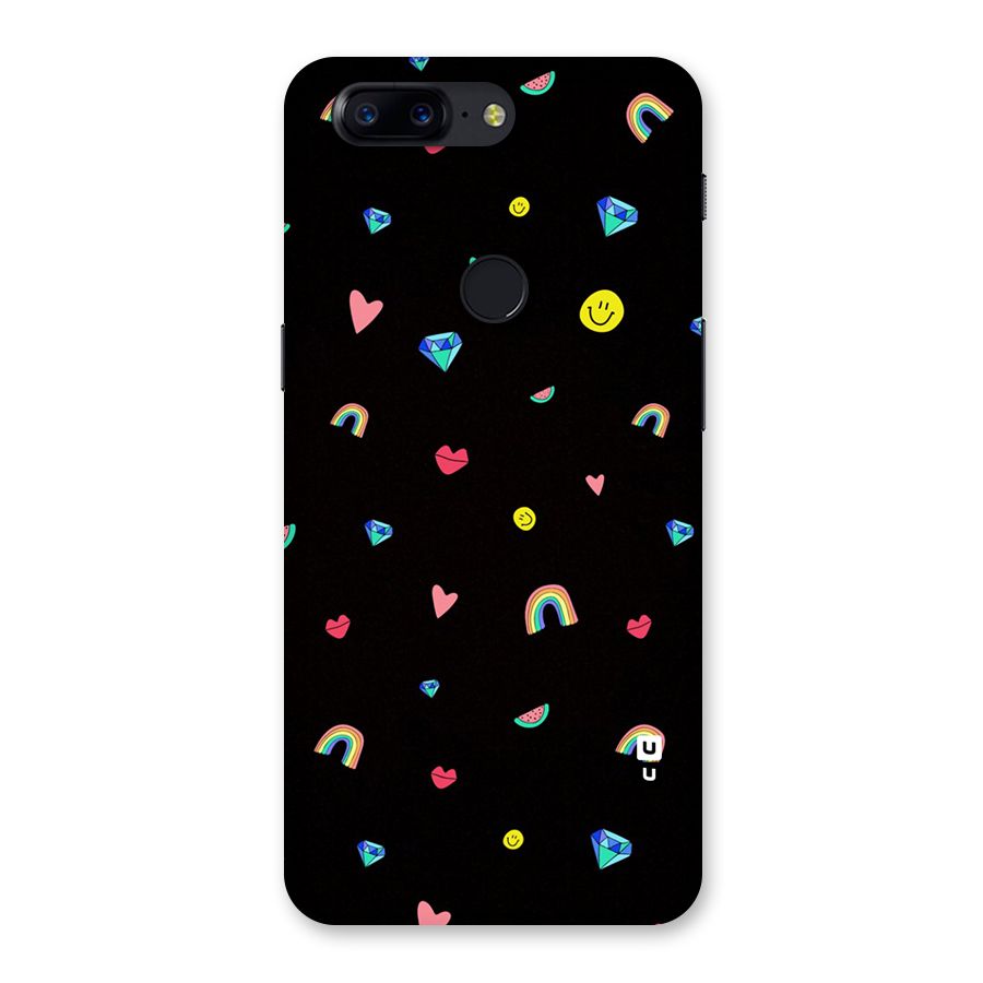 Cute Multicolor Shapes Back Case for OnePlus 5T