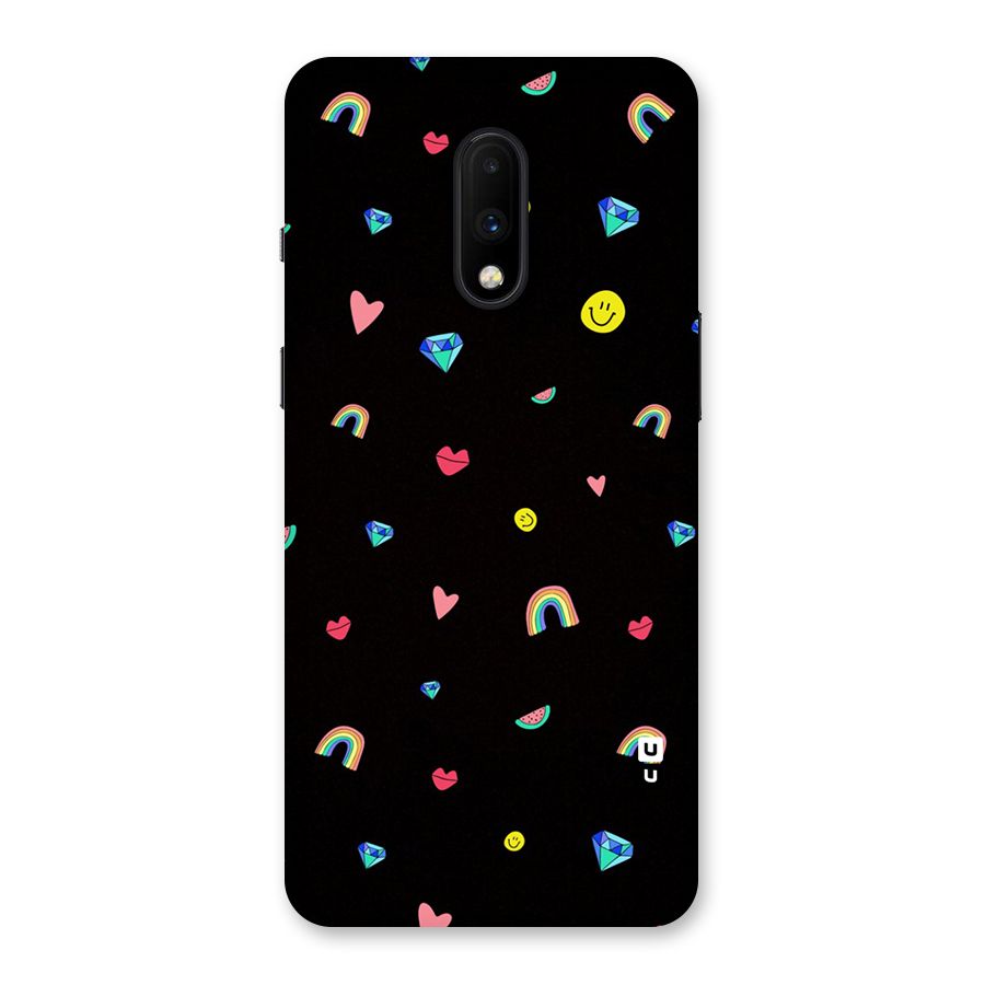 Cute Multicolor Shapes Back Case for OnePlus 7