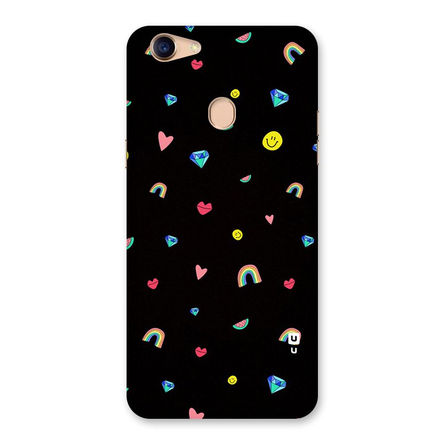 Cute Multicolor Shapes Back Case for Oppo F5 Youth