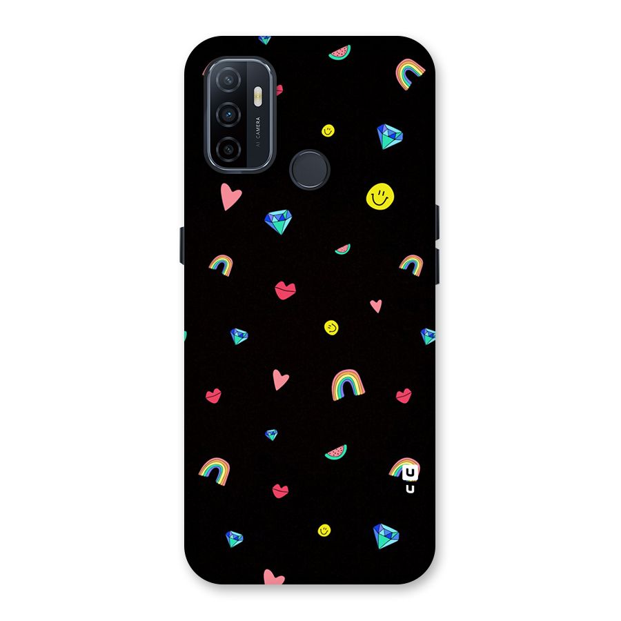 Cute Multicolor Shapes Back Case for Oppo A32
