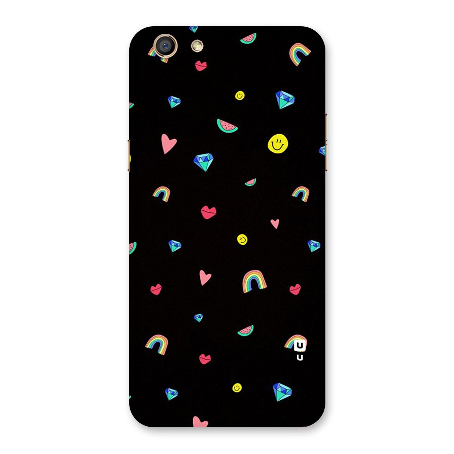 Cute Multicolor Shapes Back Case for Oppo F3