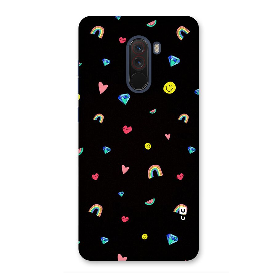 Cute Multicolor Shapes Back Case for Poco F1