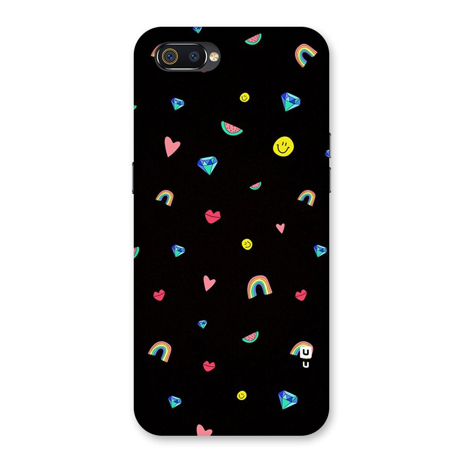 Cute Multicolor Shapes Back Case for Realme C2