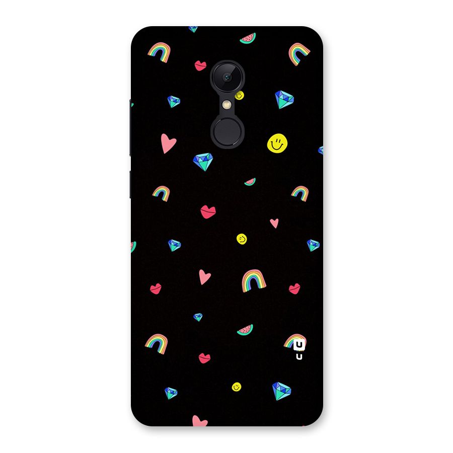 Cute Multicolor Shapes Back Case for Redmi 5