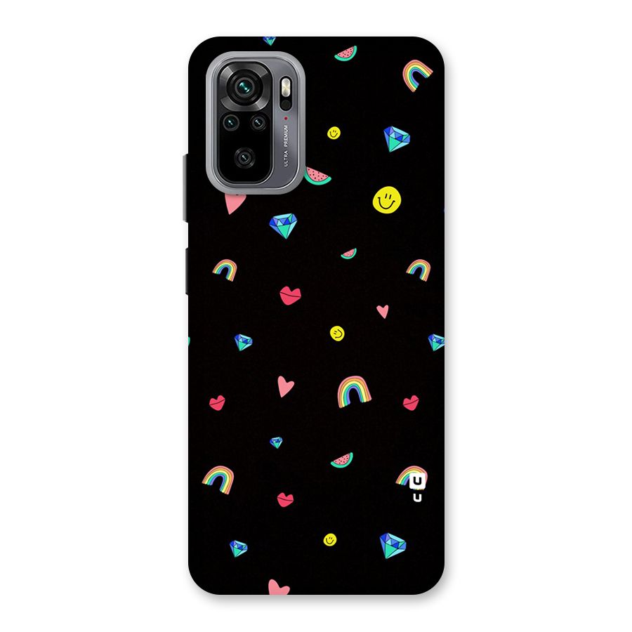 Cute Multicolor Shapes Back Case for Redmi Note 10