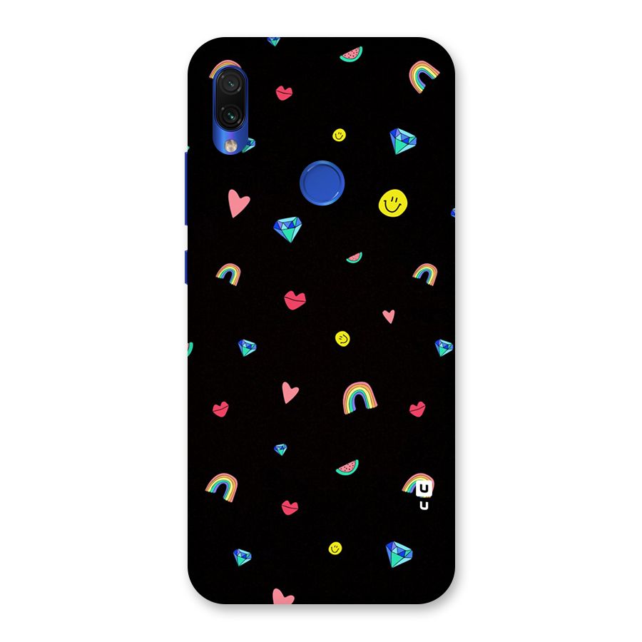 Cute Multicolor Shapes Back Case for Redmi Note 7S