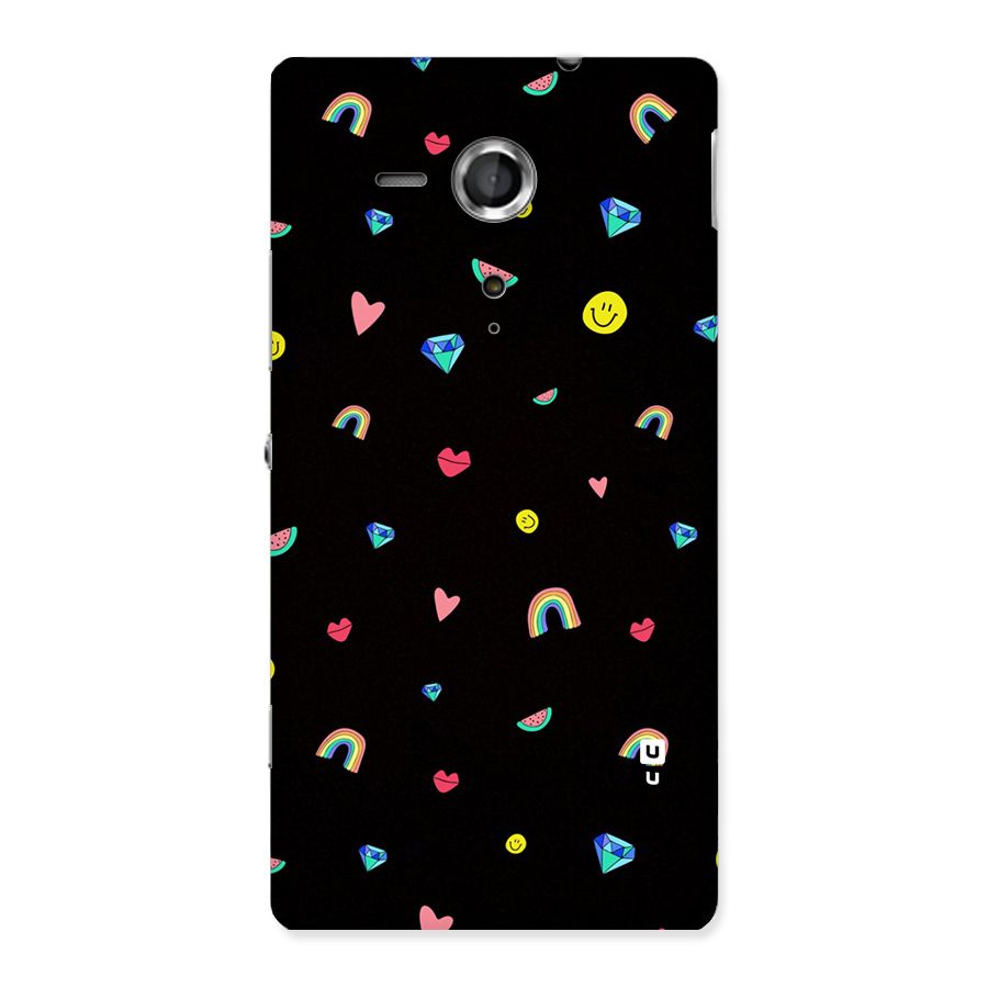Cute Multicolor Shapes Back Case for Sony Xperia SP