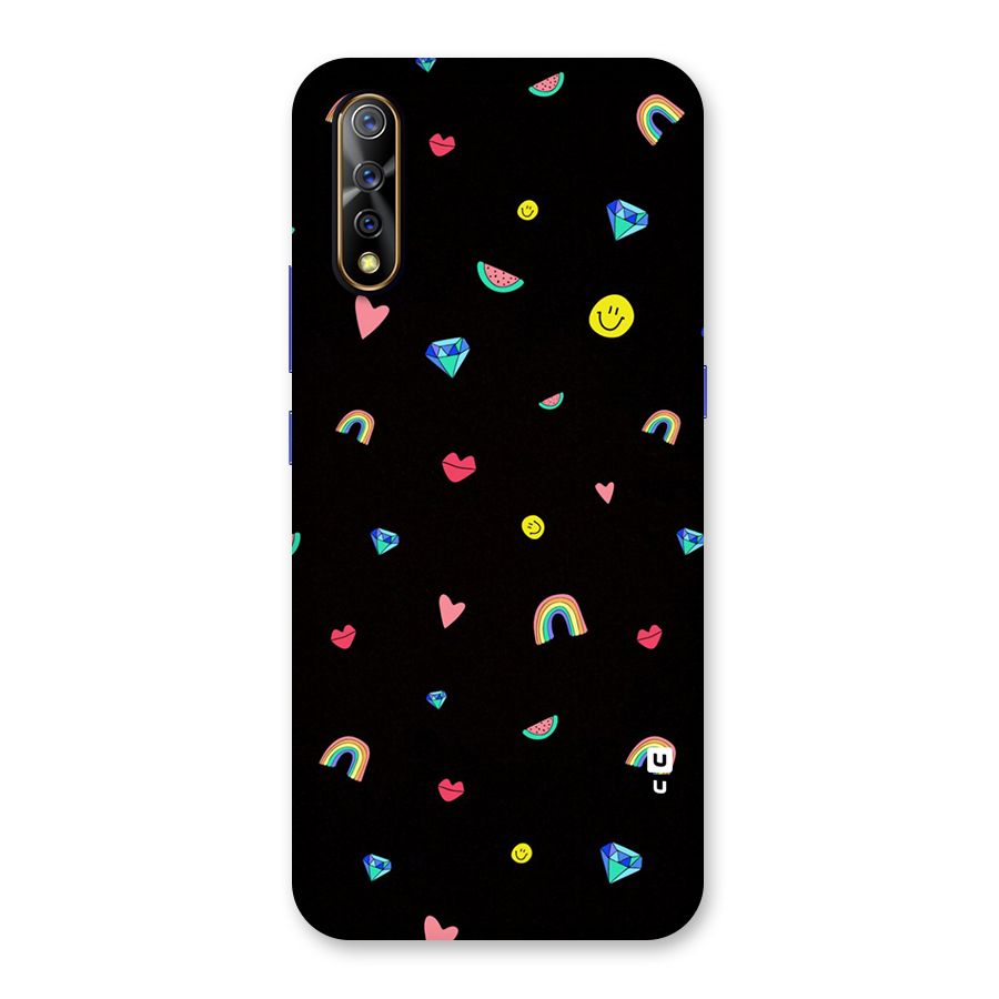 Cute Multicolor Shapes Back Case for Vivo S1