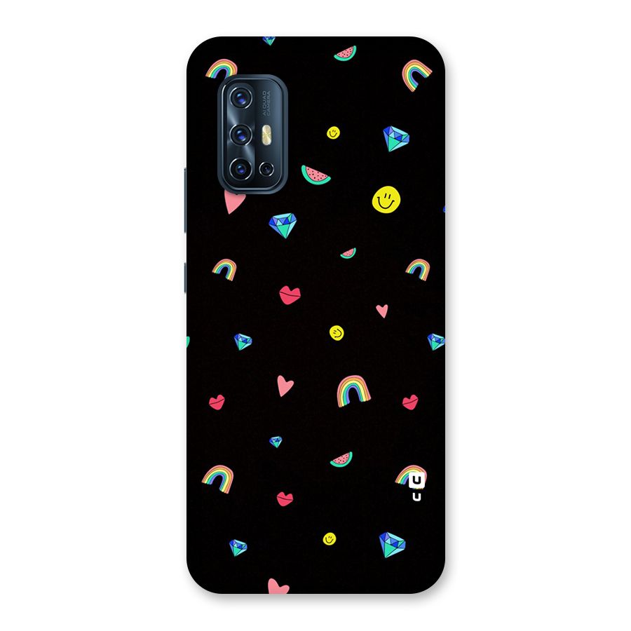 Cute Multicolor Shapes Back Case for Vivo V17