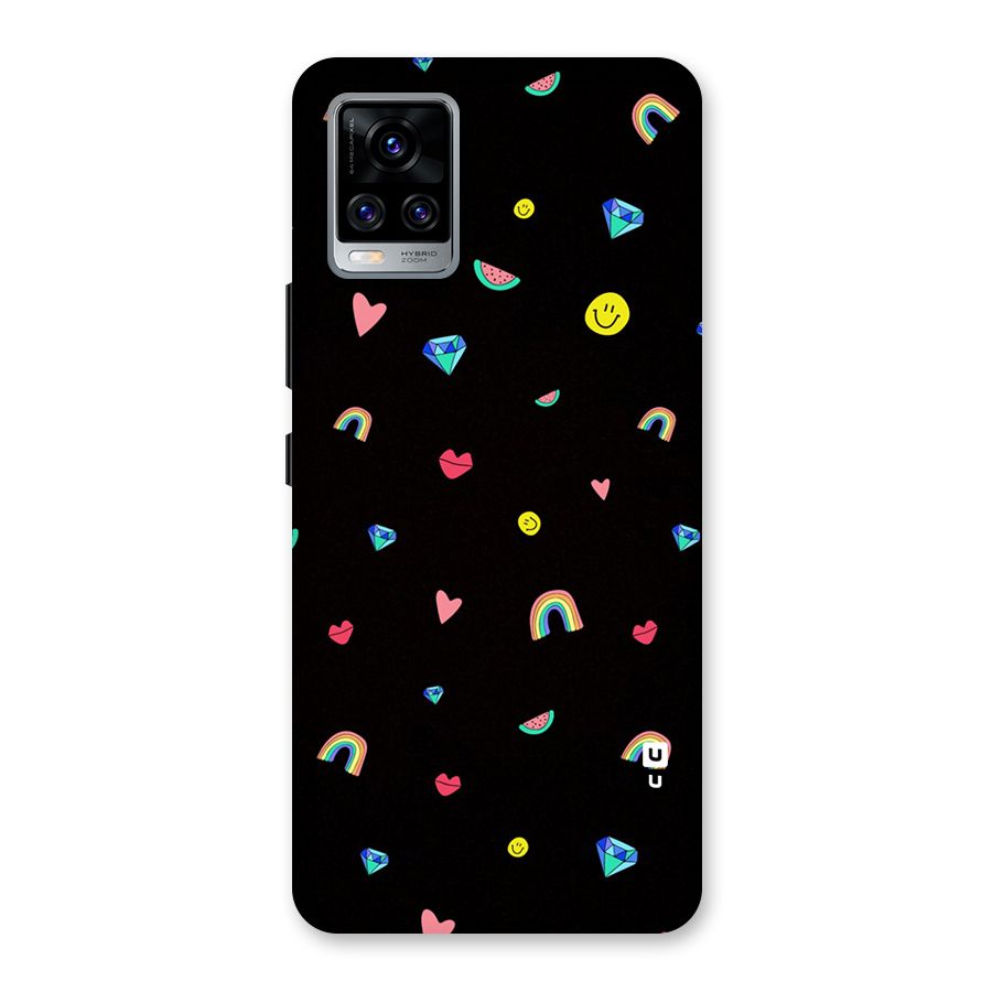 Cute Multicolor Shapes Back Case for Vivo V20 Pro