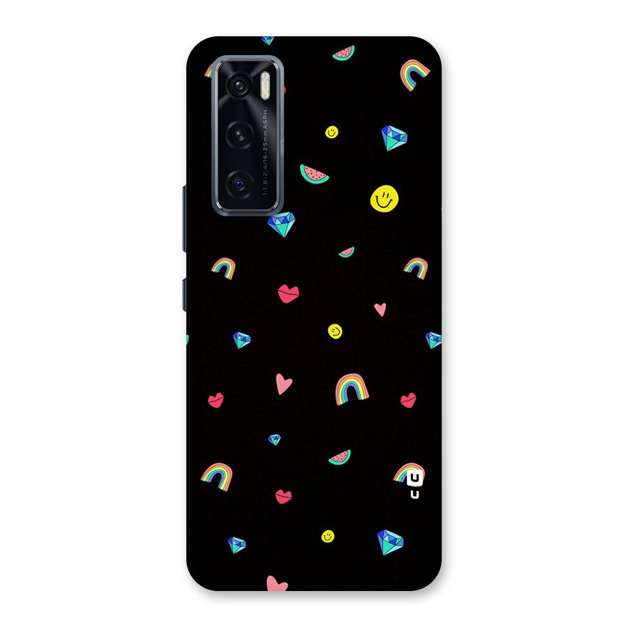 Cute Multicolor Shapes Back Case for Vivo V20 SE