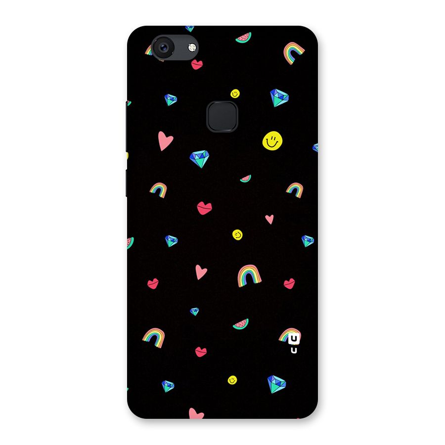 Cute Multicolor Shapes Back Case for Vivo V7 Plus
