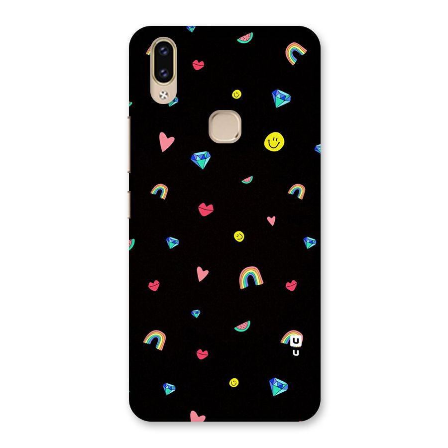 Cute Multicolor Shapes Back Case for Vivo V9 Youth
