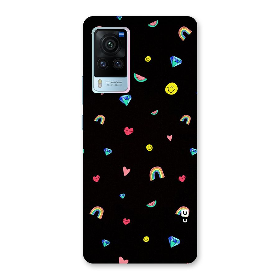 Cute Multicolor Shapes Back Case for Vivo X60 Pro