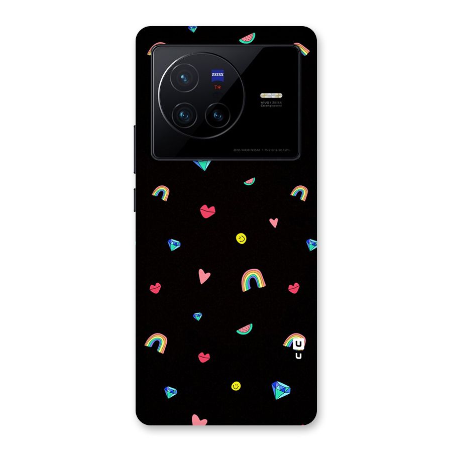 Cute Multicolor Shapes Back Case for Vivo X80