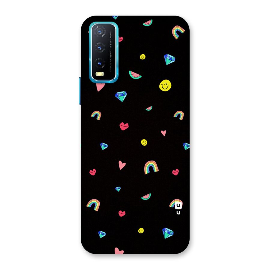 Cute Multicolor Shapes Back Case for Vivo Y20