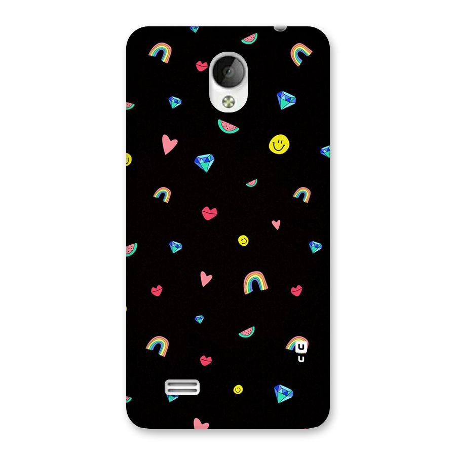 Cute Multicolor Shapes Back Case for Vivo Y21