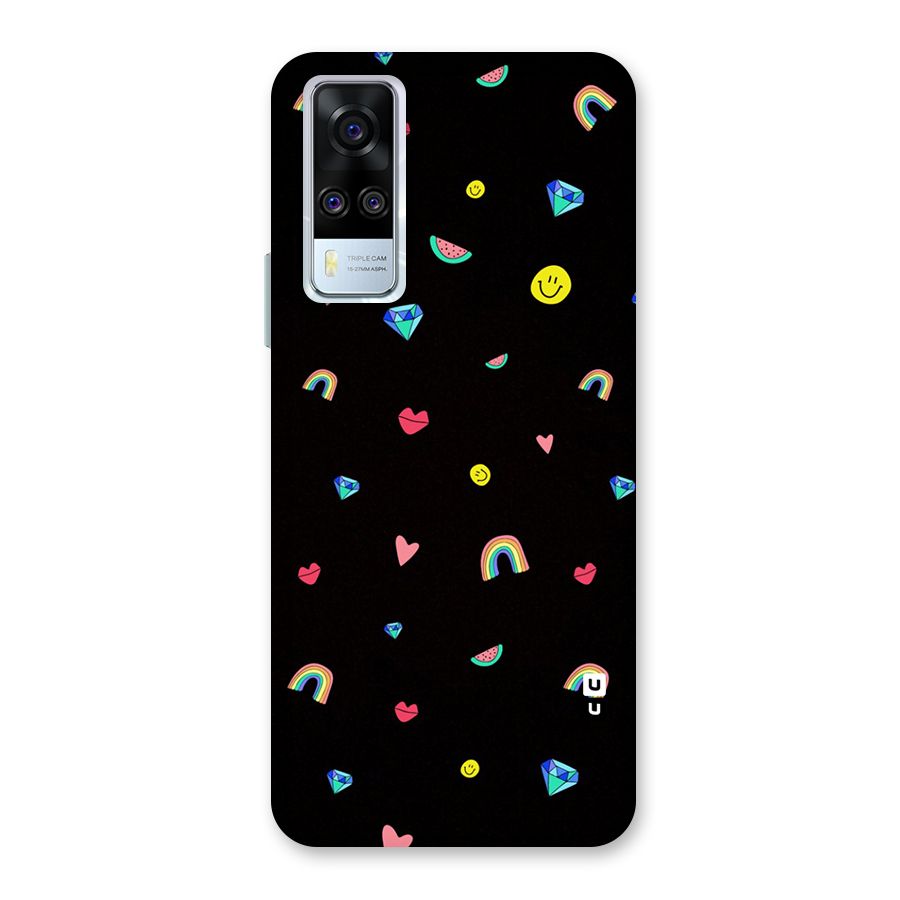 Cute Multicolor Shapes Back Case for Vivo Y51A