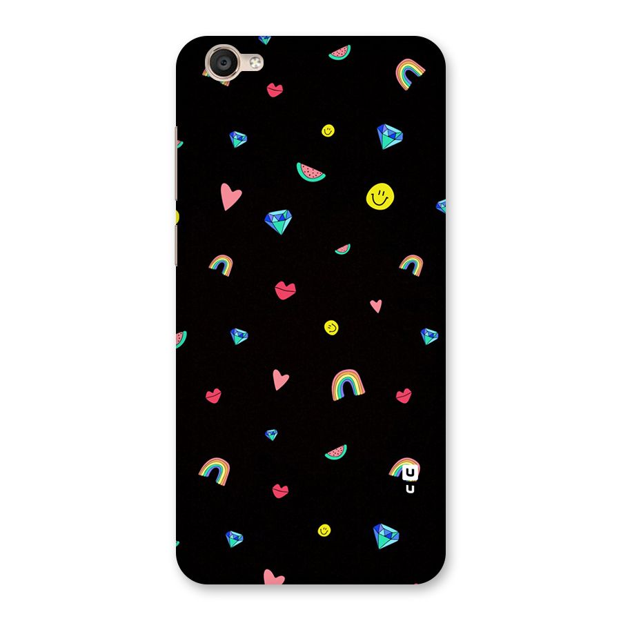 Cute Multicolor Shapes Back Case for Vivo Y55s