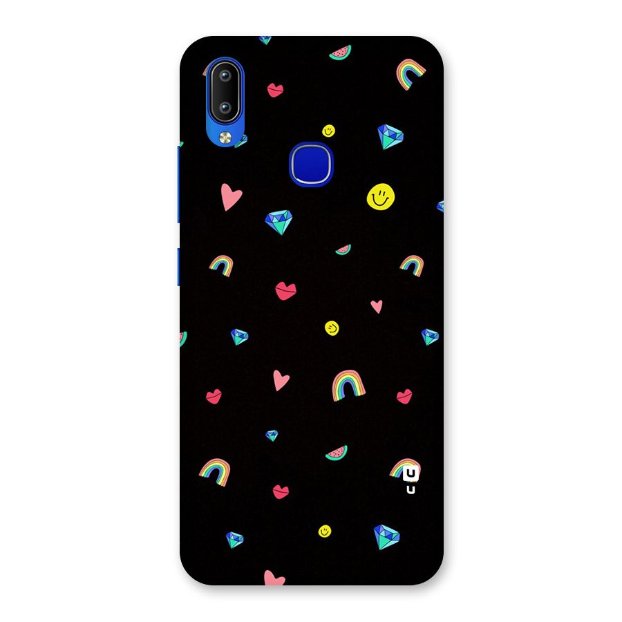 Cute Multicolor Shapes Back Case for Vivo Y91