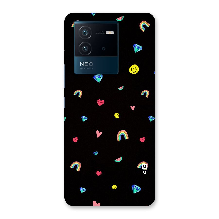 Cute Multicolor Shapes Back Case for Vivo iQOO Neo 6 5G
