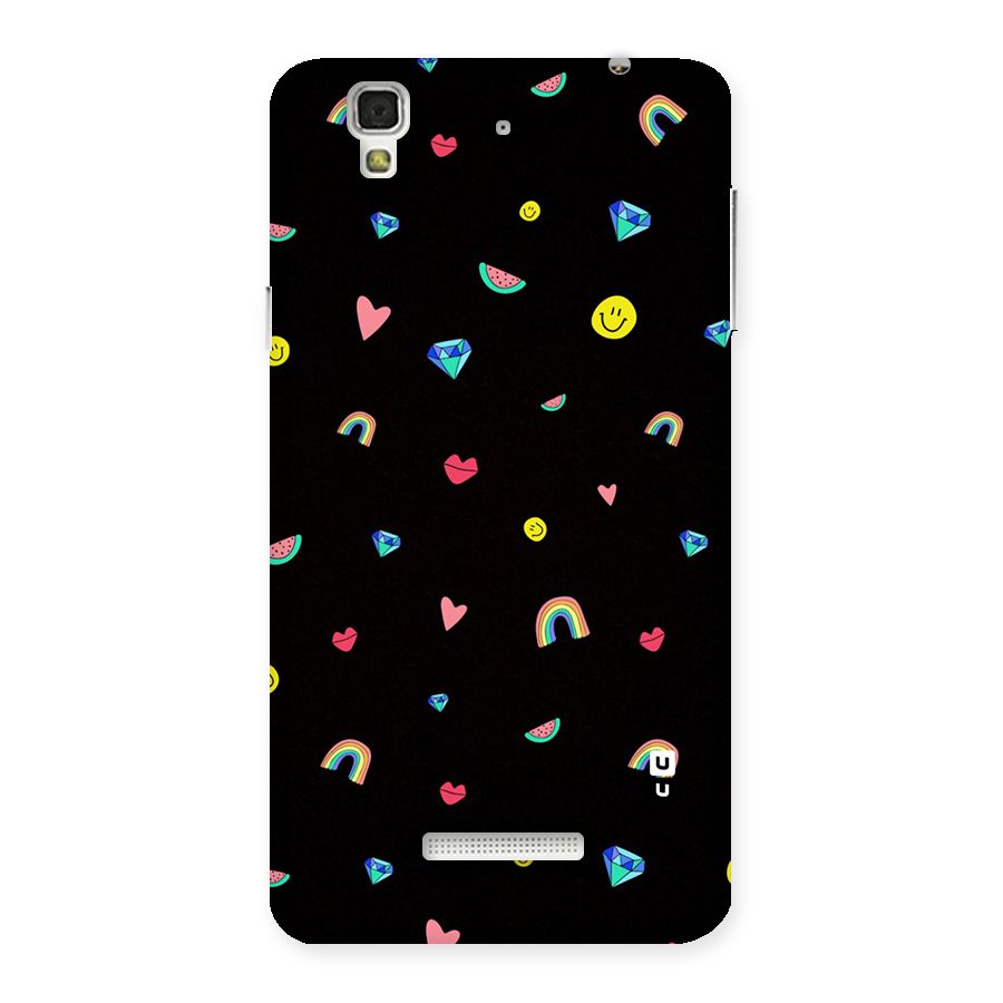 Cute Multicolor Shapes Back Case for YU Yureka Plus