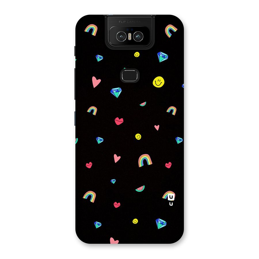 Cute Multicolor Shapes Back Case for Zenfone 6z
