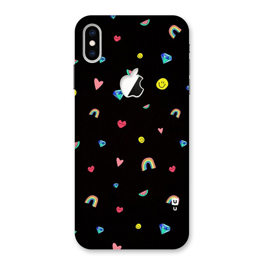 Cute Multicolor Shapes Back Case for iPhone XS Max Apple Cut