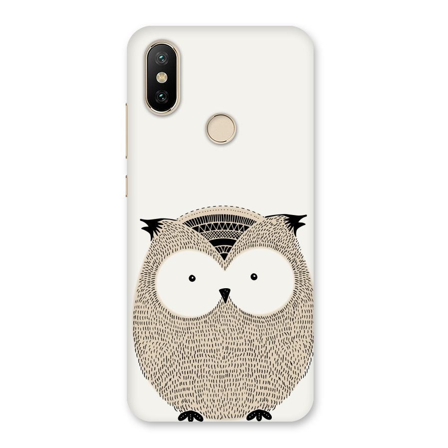 Cute Owl Back Case for Mi A2