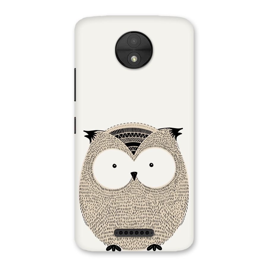 Cute Owl Back Case for Moto C