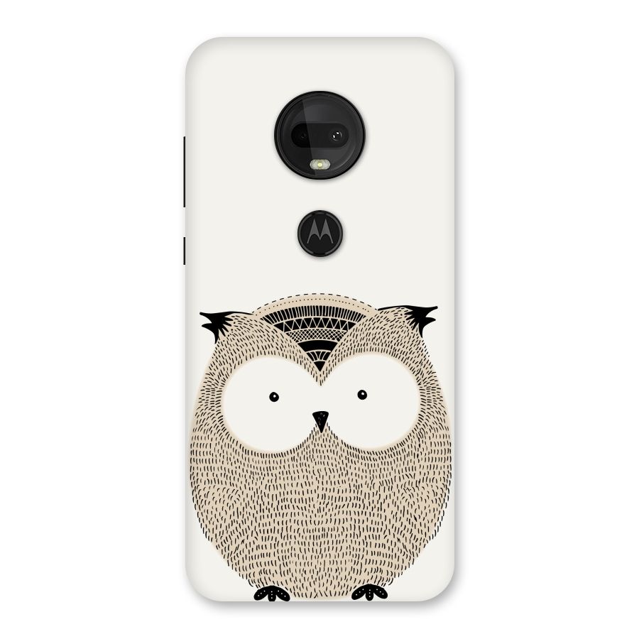 Cute Owl Back Case for Moto G7