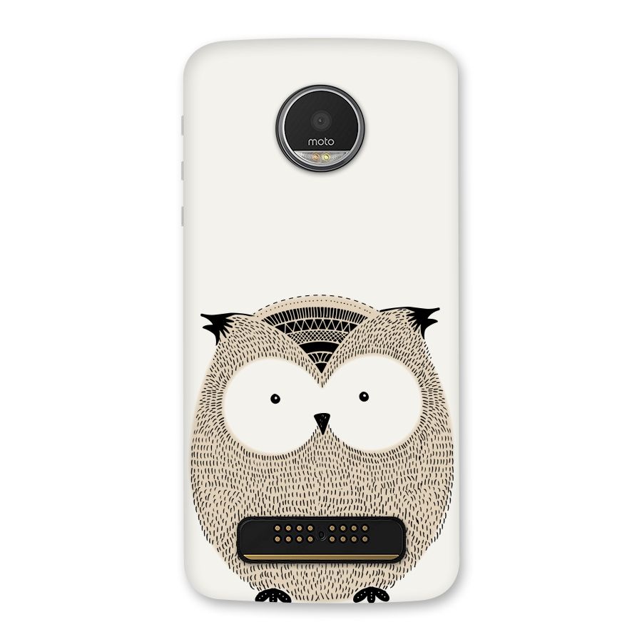 Cute Owl Back Case for Moto Z Play