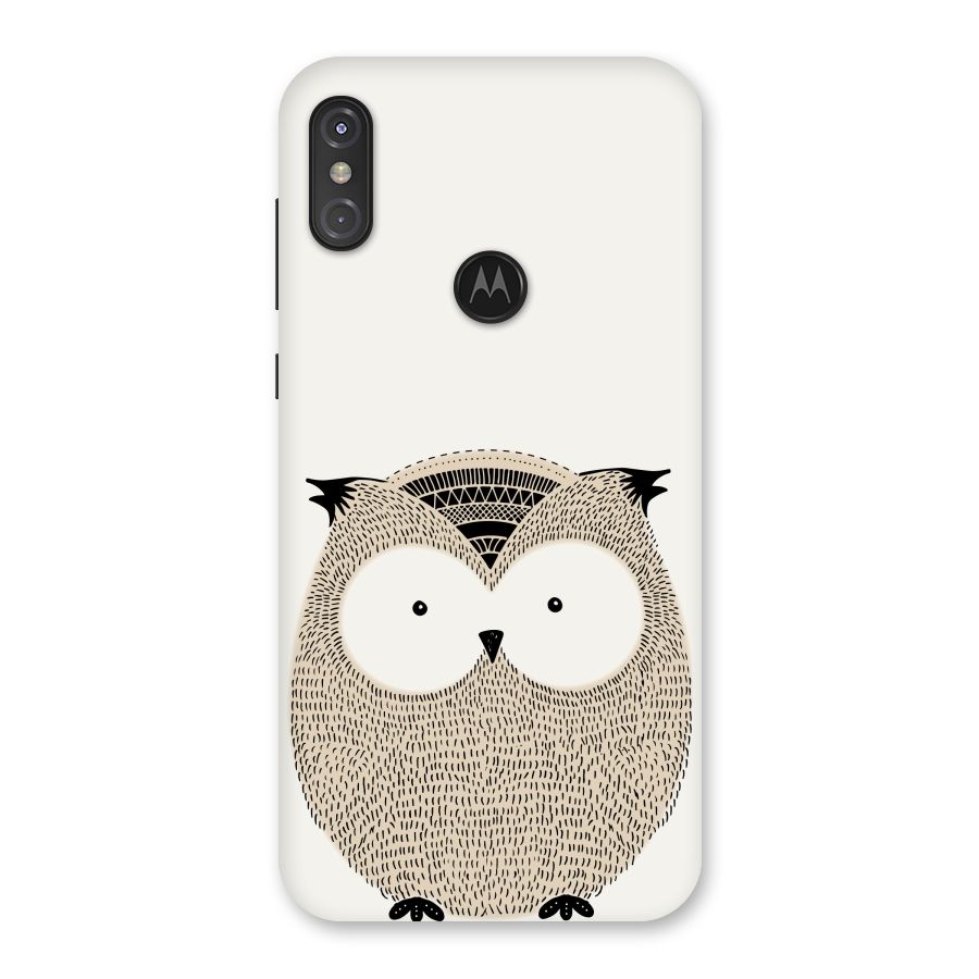 Cute Owl Back Case for Motorola One Power