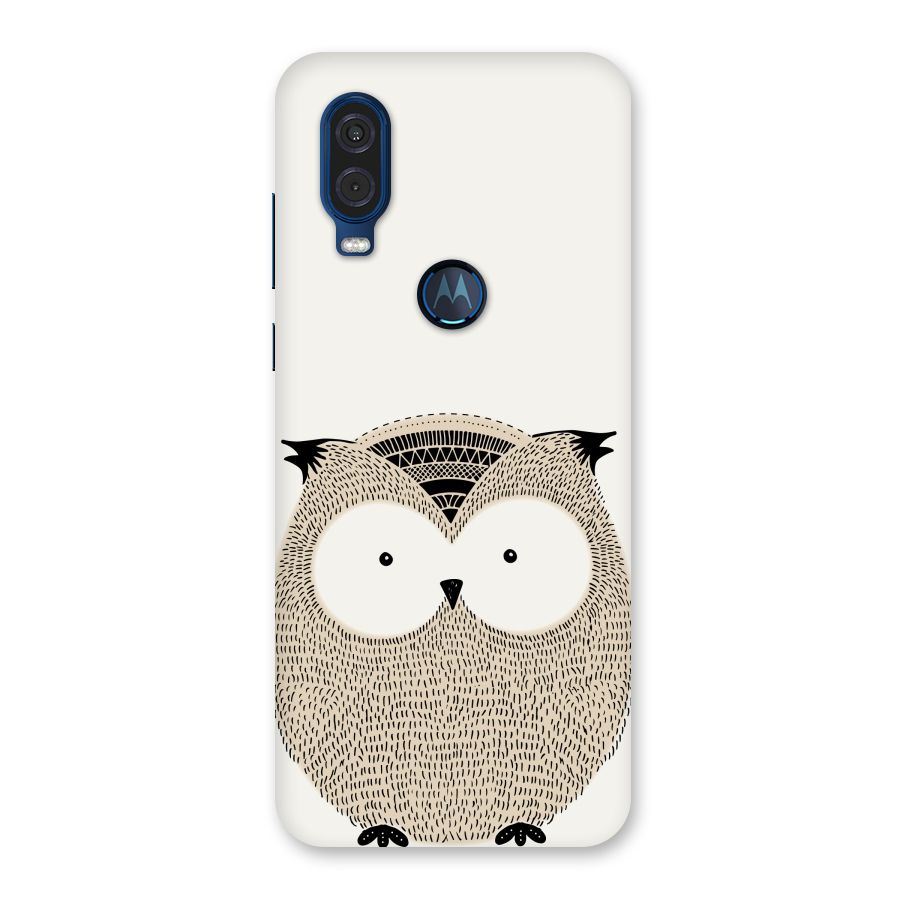 Cute Owl Back Case for Motorola One Vision
