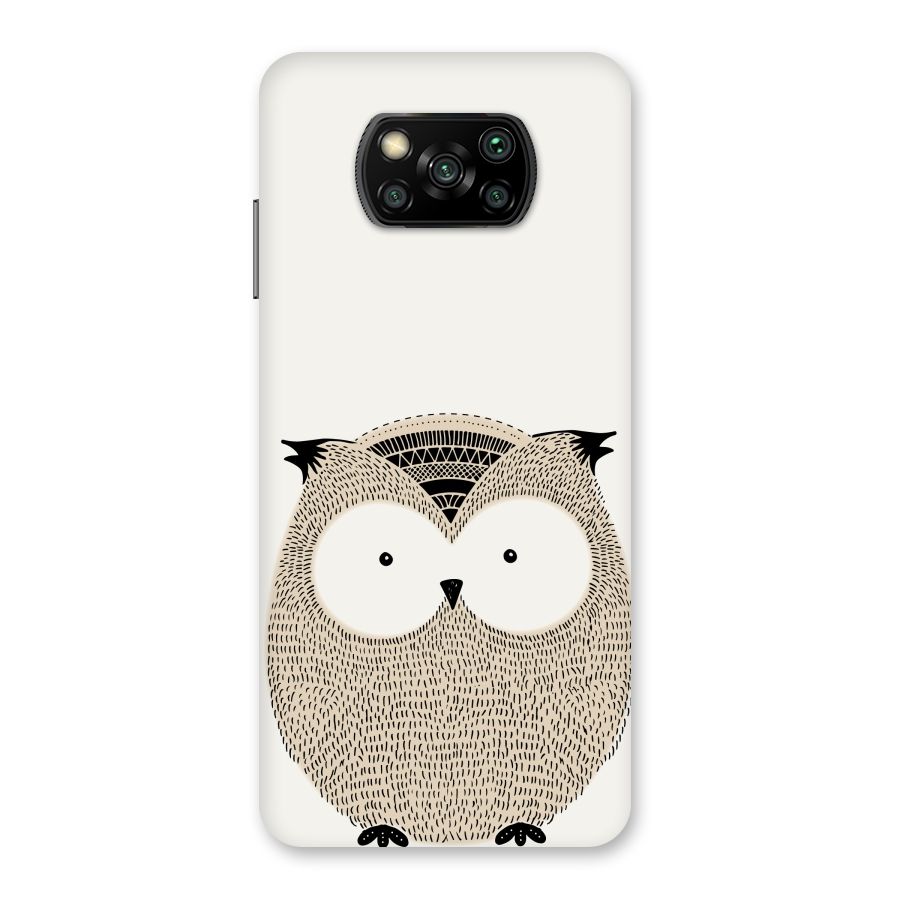 Cute Owl Back Case for Poco X3