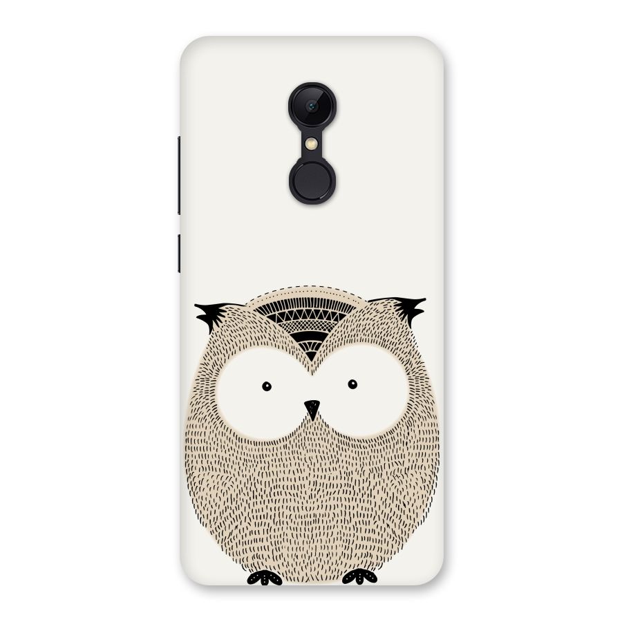 Cute Owl Back Case for Redmi 5