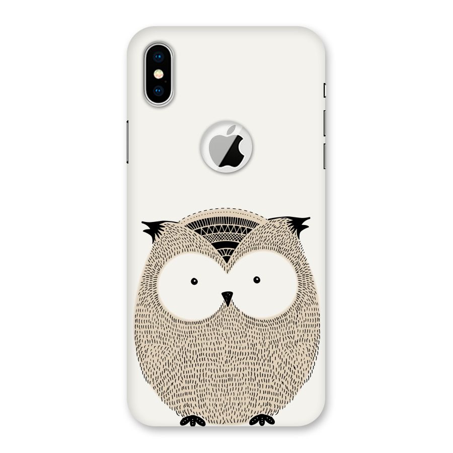Cute Owl Back Case for iPhone X Logo Cut
