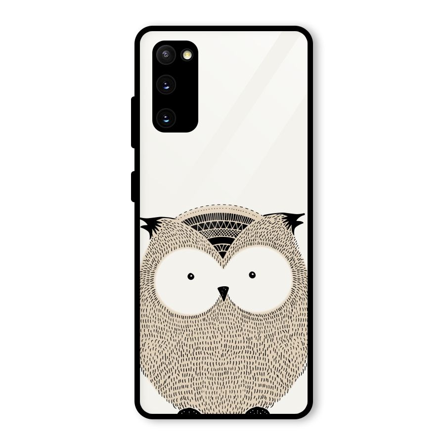 Cute Owl Glass Back Case for Galaxy S20 FE