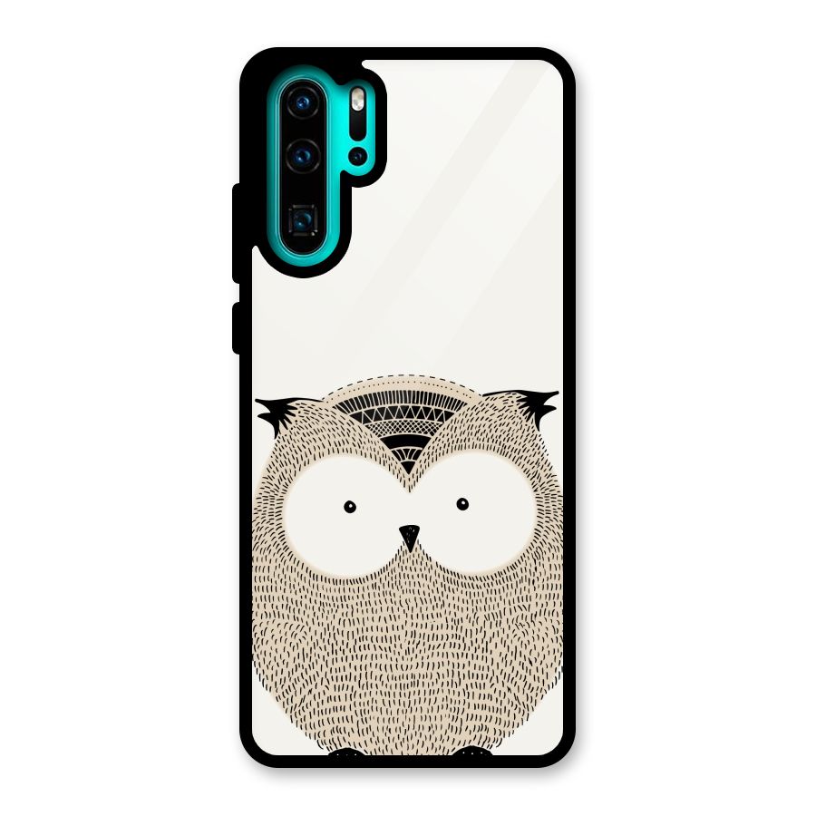 Cute Owl Glass Back Case for Huawei P30 Pro
