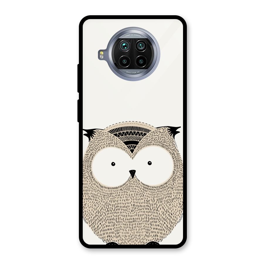 Cute Owl Glass Back Case for Mi 10i