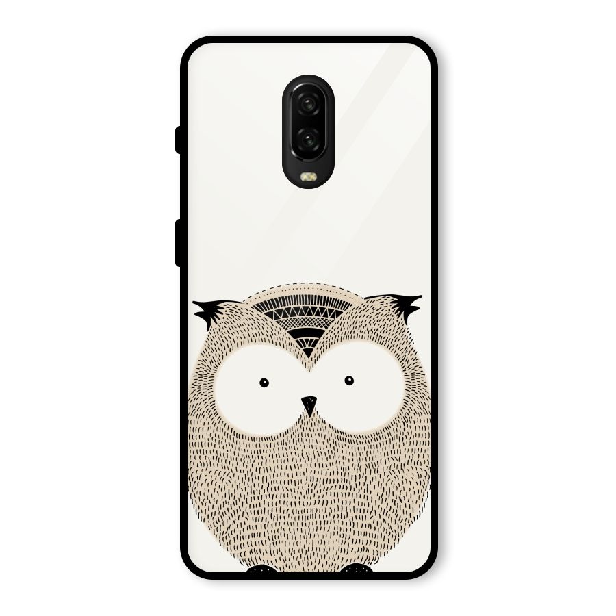 Cute Owl Glass Back Case for OnePlus 6T