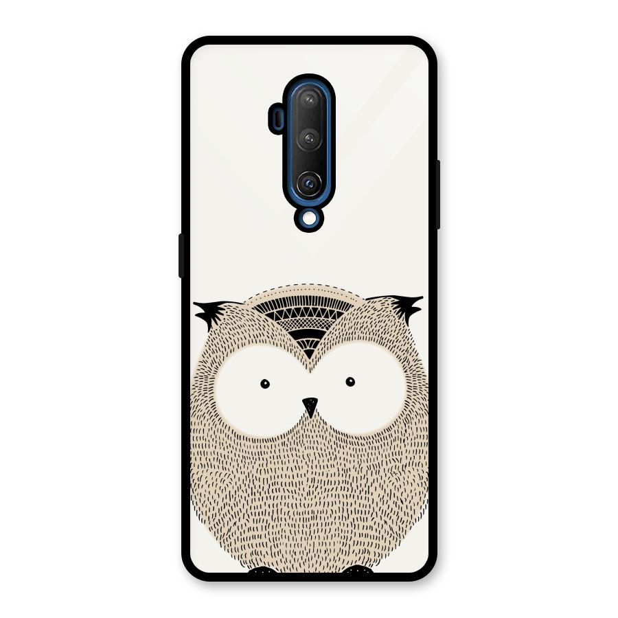Cute Owl Glass Back Case for OnePlus 7T Pro