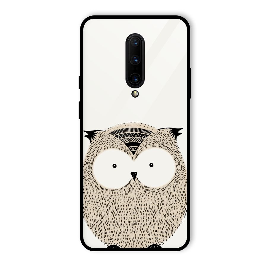Cute Owl Glass Back Case for OnePlus 7 Pro