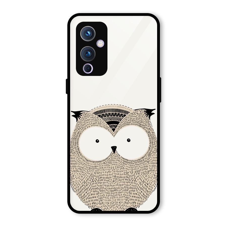 Cute Owl Glass Back Case for OnePlus 9