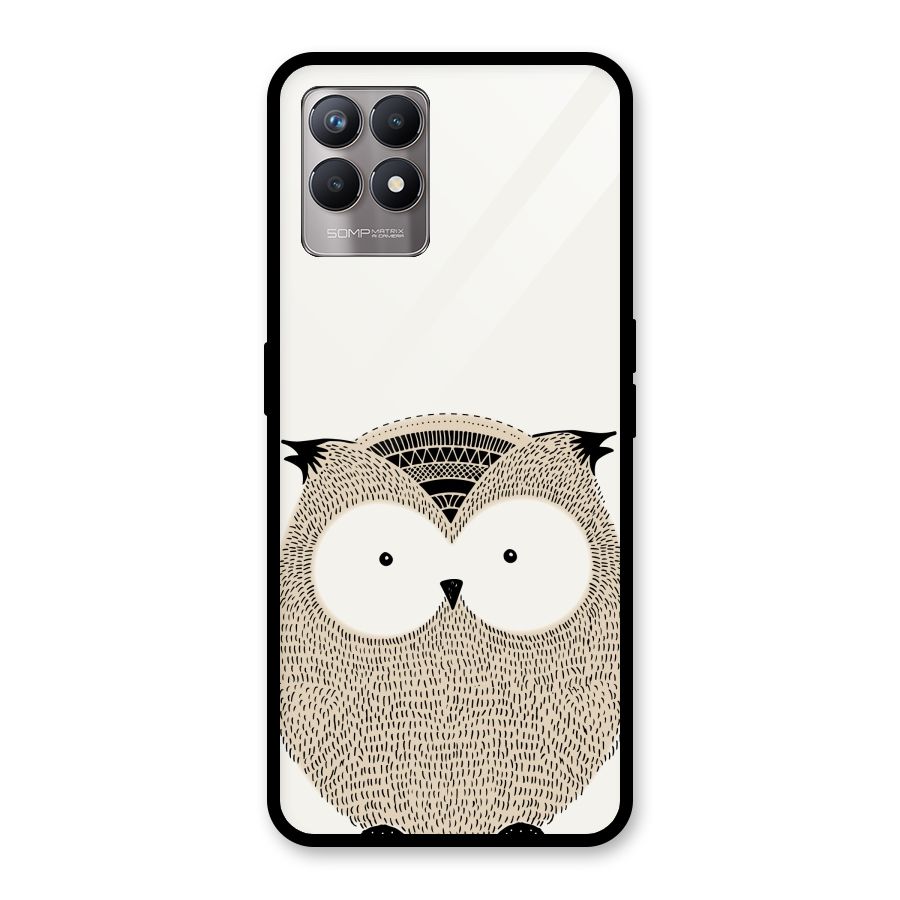 Cute Owl Glass Back Case for Realme Narzo 50